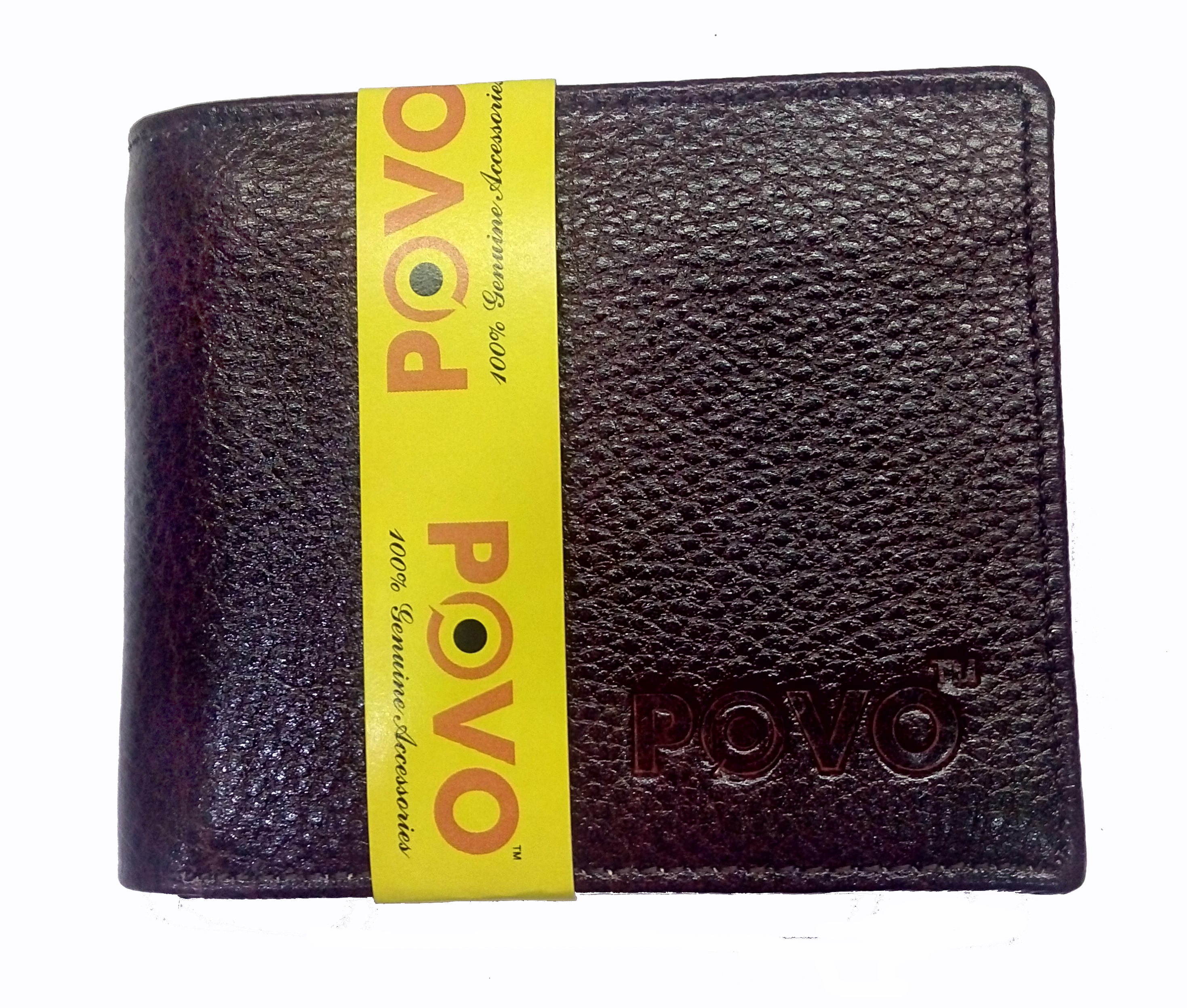 Mens Brown Genuine Leather Wallet