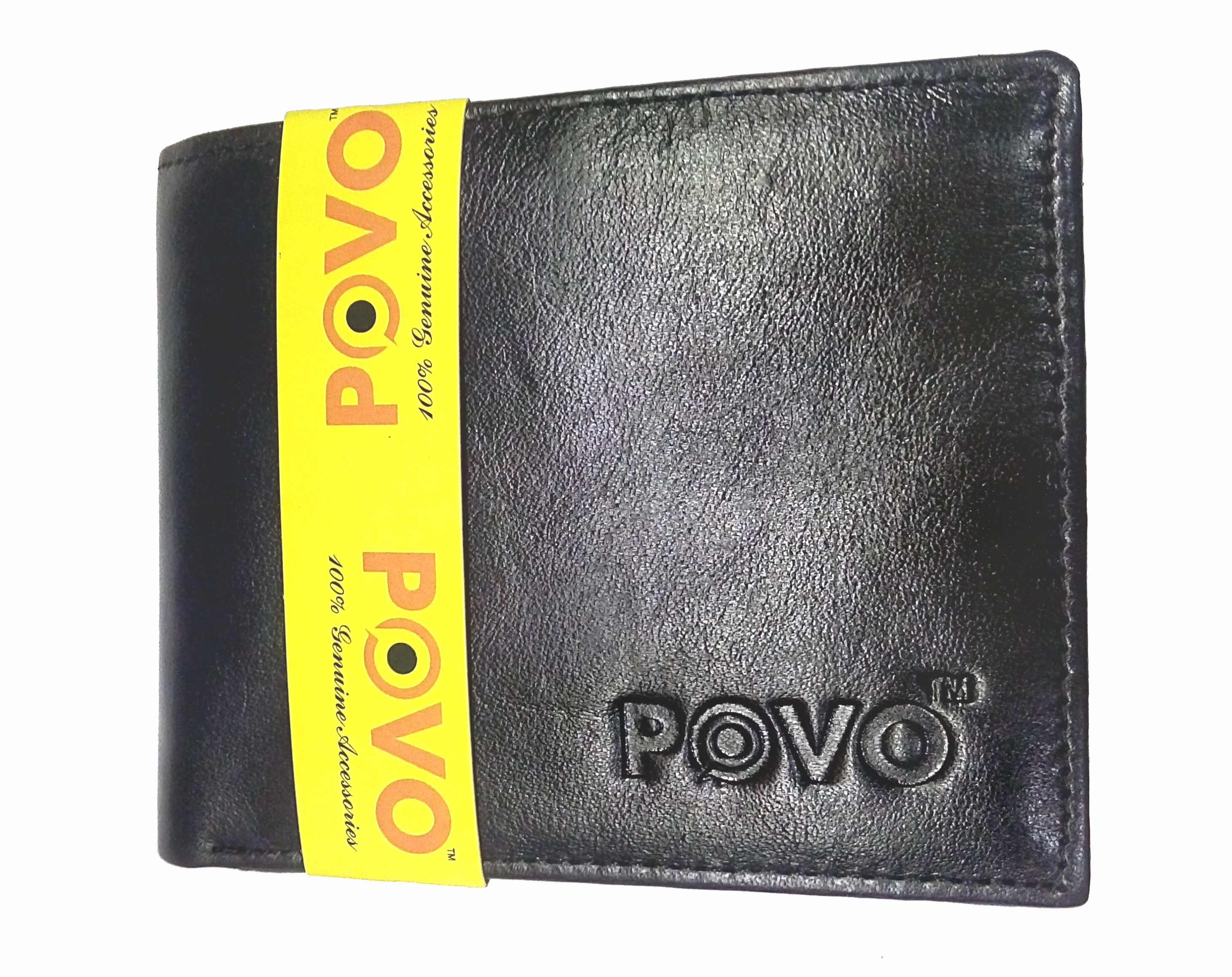Genuine Leather Mens Wallet Premium Black